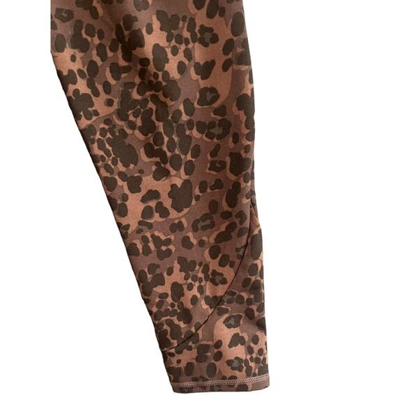Kay Unger Leopard High Waisted Leggings  XL Pockets Cheetah Animal Print Workout - Picture 4 of 8